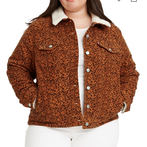 Levi's Jackets & Blazers - Cotton Printed Fleece Jacket